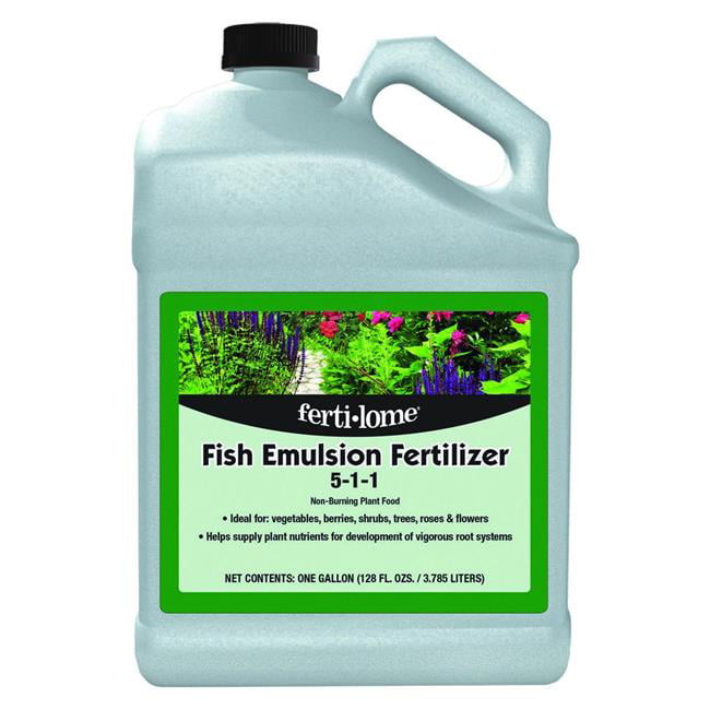 Which garden plants benefit from fish oil emulsion