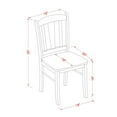 thumbnail image 7 of East West Furniture  Dining Room Table Set Contains a Rectangle Table with Butterfly Leaf and Dining Chairs (Pieces Options) NODL5-OAK-W 5-Piece 4, 7 of 7