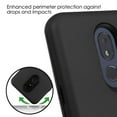 thumbnail image 4 of LG Stylo 5 Phone Case Stylish Dual Layer Hard PC Back & TPU Rubber Soft Silicone Gel Full Body Protective Hybrid Armor Heavy Duty Tuff Grip Bumper Sturdy Shockproof Slim Cover [BLACK] for LG Stylo 5, 4 of 5