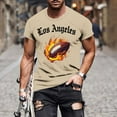 thumbnail image 1 of TaTaai T-Shirt Imprimé pour Hommes Manches Courtes Col Rond Ample Léger pour Printemps Été Sport Cadeau, 1 of 5