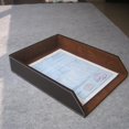 thumbnail image 3 of 2x Pu Leather Collection Letter Tray, Document Desk Organizer,stackable Office File Document Tray H, 3 of 5