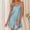 Light Blue, variant on Women's Lightweight Silk Nightgown Sleeveless Summer Sleepshirt Comfortable Sleepwear For Ladies