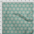 thumbnail image 4 of oneOone Viscose Chiffon Turquoise Blue Fabric African Fabric For Sewing Printed Craft Fabric By The Yard 42 Inch Wide, 4 of 4