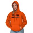 thumbnail image 4 of Real Men Love Cats Funny Pet Owners Hoodie Sweatshirt Women Men Brisco Brands L, 4 of 6