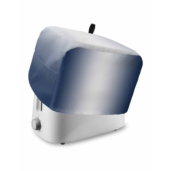 Fsddascl Navy Blue Ombre Small Toaster Cover 2 Slice, Kitchen Appliance Covers, Blue White Gradient Modern Abstract Art Toaster Oven Cover with Loop, Bread Machine Cover Dust Cover Protection