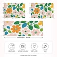 thumbnail image 2 of Yayeee Pillowcase King Size Set of 2 Satin Wrinkle Resistant Pillow Case, Retro Orange Floral, 2 of 7