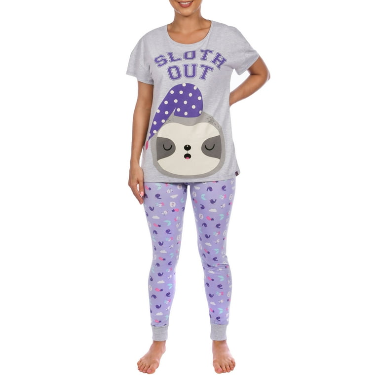 Womens sloth pjs sale