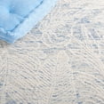 thumbnail image 6 of SAFAVIEH Metro Hartley Leaves Area Rug, Blue/Ivory, 6' x 6' Square, 6 of 8
