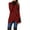 Red, variant on Women's Winter High Neck Jacket Casual Long Coat with Irregular Hem Stylish Outerwear