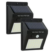 OriginalSourcing Solar Lights, 30 LED Solar Motion Sensor Security Lights, Outdoor Wall Light for Outside Garden, Patio, Yard, Deck, Garage, Driveway, Fence, 2 Pack