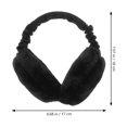 thumbnail image 4 of YIHONGMU Ear Muffs Winter Women Soft Warm Furry Plush Earmuffs (Black), 4 of 6