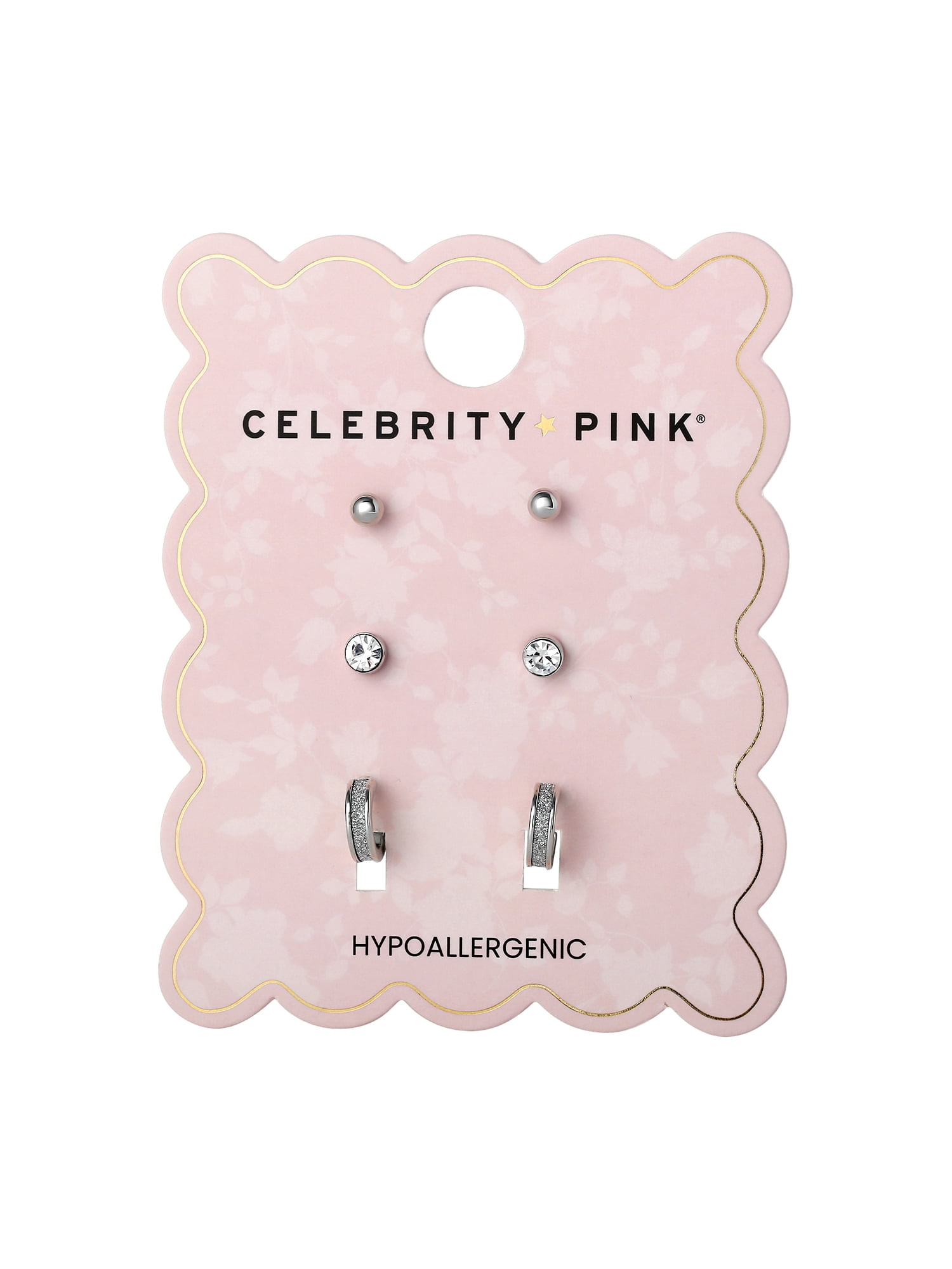 Celebrity Pink Women’s Three Pair Earring Set