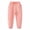 Pink, variant on Girls Pants Kids Solid Color Sweatpants Elastic Sport Casual Long Pants Beige 1-2 Years