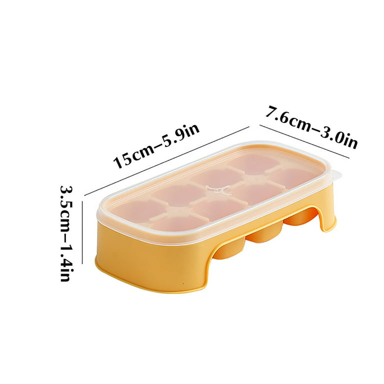 LUATSDAR Ice Cube Trays with Lid and Ice Storage Bin, 3-Pack (72 Pcs 1 Inch  Small Ice Cubes) Flexible Easy-Release Silicone Ice Cube Molds, Reusable