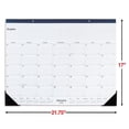 thumbnail image 3 of 2026 Staples 21.75" x 17" Monthly Desk Pad Calendar Navy (ST59700-26), 3 of 7
