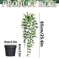 thumbnail image 3 of Fake Hanging Plants, Artificial Fake Potted Greenery Faux Trailing Plant, Boho Fake Potted Vine Greenery for Home Indoor Living Room Bookshelf Outdoor Wall Garden Wedding Decor, 3 of 3