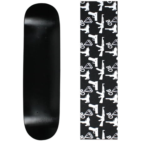 Skateboard Deck Pro 7-Ply Canadian Maple DIP BLACK With Griptape 7.5  - 8.5 price history on PriceWatchPro