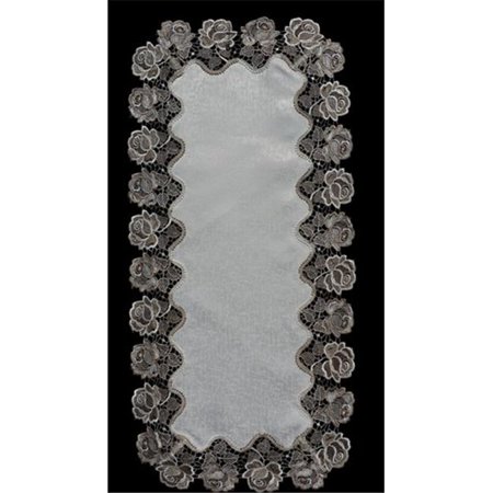 

Sinobrite H0987 Cocoa Rose Oval Runner- 16 x 54 in.