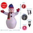 thumbnail image 4 of BZB Goods 6 Foot Christmas Inflatable Snowman Yard Decoration Lights Decor Outdoor Indoor Holiday Decorations, Blow up Lighted Yard Decor, Lawn Inflat, 4 of 4