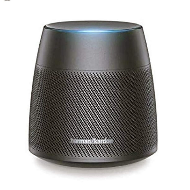 Verdachte picknick noodzaak Harmon Kardon Astra Voice Activated Bluetooth Smart Speaker Black  HKALLUREBLKAM - Walmart.com