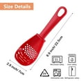 thumbnail image 2 of 1 Pcs Multifunctional Kitchen Cooking Spoon, Heat Resistant Silicone Slotted Spoon, Small Silicone Spoon for Cooking, Mashing, Draining, Grating & Separating Non-Stick Kitchen Utensil Tool, 2 of 9