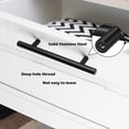 thumbnail image 4 of HWZWT Black Solid Cabinet Pulls 4 Inch Style Handles 20 Pack Kitchen Cabinet Handles 102mm, 4 of 5