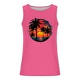 thumbnail image 4 of Cmfcve Men's Plus Size Tank Top Printed Round Neck Sleeveless Tees Summer Beach Vacation Tank Top, 4 of 5