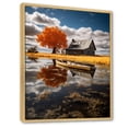 thumbnail image 2 of Designart "Reflecting on the Homestead at the Farmhouse" Landscape & Nature Floater Framed Canvas Print, 2 of 7