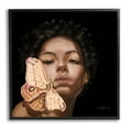 thumbnail image 2 of Stupell Industries Surreal African Female Portrait Butterfly Insect Wood Nymph,24 x 24, Design by Adekunle Adeleke, 2 of 5