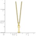 thumbnail image 3 of Avariah Diamonds Solid 10KY Yellow Gold Cutout Letter I Initial Necklace - 18" Chain, 3 of 6