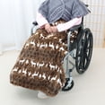 thumbnail image 3 of Wosthever Funda cálida para silla de ruedas de poliéster, idea de regalo, funda cálida multifuncional y suave para silla de ruedas Suministros térmicos, 3 of 6