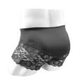 thumbnail image 2 of ibuvkizy Mens Underwear,Men's Fashion Briefs,Transparent Shorts Mens Underpants Men's Lace Trunks Sexy Underwear for Man,Briefs Gifts,Mens Boxer Briefs, 2 of 3