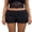 Noir, variante sur Argulvti Shorts d'Été à Volants à Volants pour Femmes, Short en Maille Multicouche Doux et Mignon