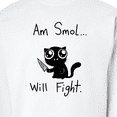 thumbnail image 3 of Inktastic Am Smol Will Fight Adult Sweatshirt, 3 of 4