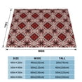 thumbnail image 4 of XMXT Flannel Throw Blanket for Couch, Classic Perris Print Bed Sofa Decor Blankets for Home Bedroom, 50 x 40 inches, 4 of 9