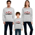 thumbnail image 3 of RXMEKW Chandail à Capuchon de Noël pour Femmes à Manches Longues, Col Rond, Haut Imprimé, Mode Décontractée pour Agencement Familial, 3 of 7