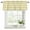 White Yellow, variant on Aqua Striped Curtain Valances for Windows, Kitchen Valance Window Treatments Panel 2 Pack, Rustic Farmhouse Stripes Rod Pocket Short Curtains for Bathroom Bedroom 54 x 18 Inch