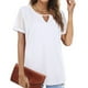 thumbnail image 4 of Xuyuer Womens Summer Tops Crewneck Short Sleeve Hollow Out T-Shirts Casual Loose Solid Color Blouses ShirtsWomen Eyelet Tops Shirts Dressy Hollow Out 2026 Fashion Tunic Tops Blouses, 4 of 8