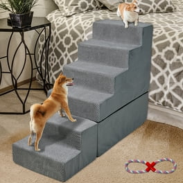 Precious Tails Plaid High Density Foam 5 Steps Pet Dog Stairs Walmart