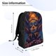 thumbnail image 4 of Fotbe Dreamy Jester Under Stars Mochila de Viaje para Laptop, Mochila Ejecutiva Delgada y Resistente 15.6", 4 of 8