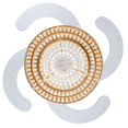 thumbnail image 6 of PHORUS 48 in. Gold Retractable Crystal Ceiling Fan with Light, 6 of 9