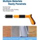 thumbnail image 1 of Mini pistola de clavos manual de acero, 3 engranajes, pistolas de clavos de pared ajustables para techo/máquina ocultadora de cables, herramientas de sujeción con 100 clavos redondos (juego, 1 of 5