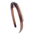 thumbnail image 1 of Diadema De Peine De Duraderos Para Mujer Aro De Pelo Duro Antideslizante Para Cabello Grueso - Marron Sunnimix Los dientes de las mujeres peinan el aro del pelo, 1 of 8