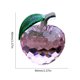 thumbnail image 3 of Estatua Pisapapeles de manzana de cristal - Estatua hecha a mano Decoraciones para el hogar (Rosa 4 cm), 3 of 5