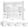 thumbnail image 4 of Homfa Kids Toy Storage Organizer with Removable Bin, Kids Bookshelf and Bookcase Toy Box with Drawers for Playroom, Classroom, White, 4 of 7