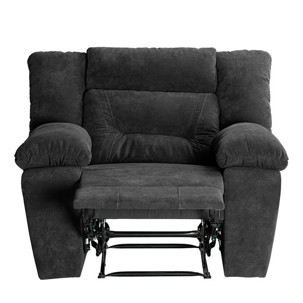 Sillón Reclinable Mecedora TRINITY Bumers 1 Plaza Gris Carbón