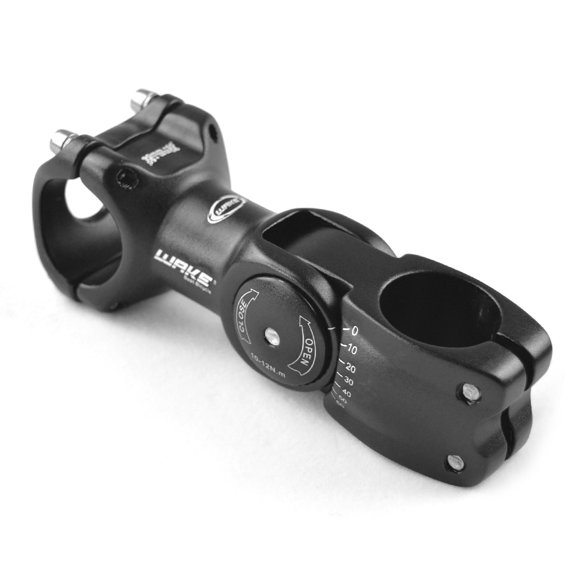 Tiges de Vélo Réglables à 60 Degrés 25.4mm / 31.8mm Tiges en Alliage d'Aluminium VTT Vélo de Montagne Vélo de Route Surélévateur de Tige de Guidon