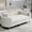 Beige, variant on Arouseden 77" Wheat King Size Bench for End of Bed,Cushioned Bench for Bedroom with Curved Arms,End of Bed Chaise Lounge,Modern Daybed Chaise,Oversized Upholstered Bench Living Room