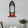 thumbnail image 4 of 1 pair of Gothic Candle Holder Wooden Candle Holder Decorative Arch Style Candle Stand, 4 of 4