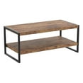 thumbnail image 1 of Safdie & Co. Coffee Table 47.25L Brown Reclaimed Wood Black Metal, 1 of 4
